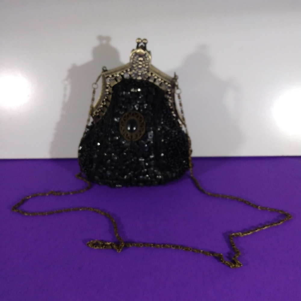 Vintage Beaded Evening Clutch Purse